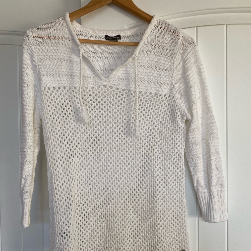 Eddie Bauer Cream Knit Sweater